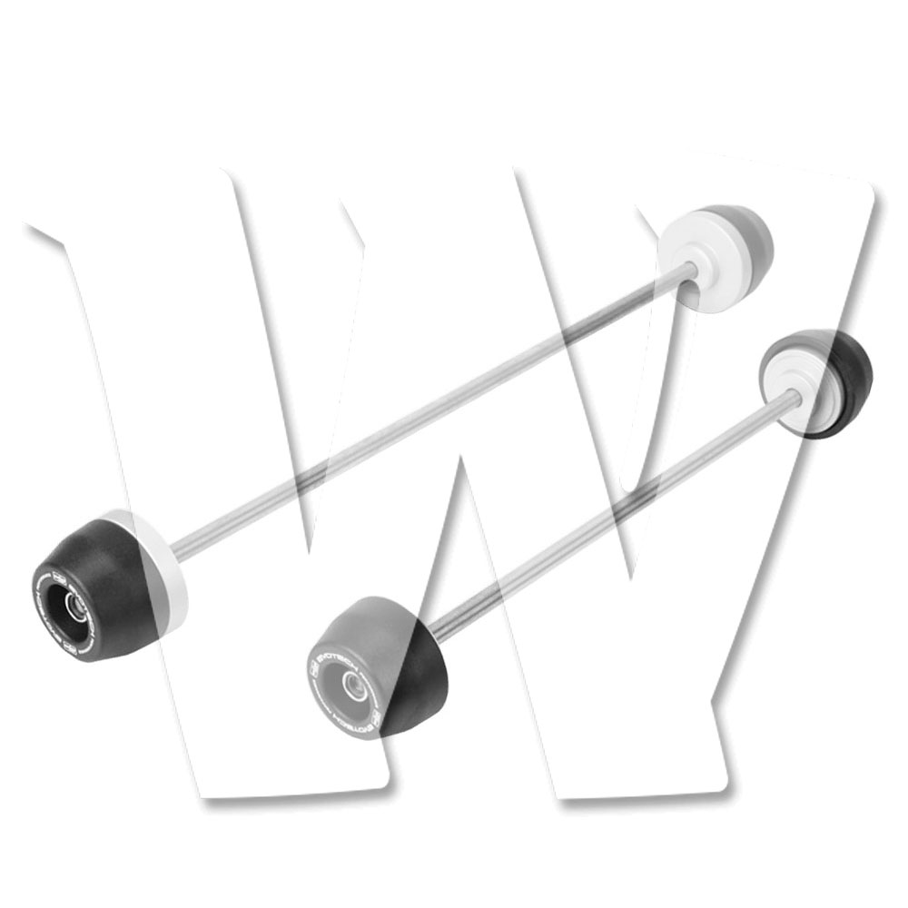 KTM DUKE790 DUKE890 2018-2025年モデル フロント/リア ホイール プスライダー フレームスライダー クラッシュガード プロテクター 落下保護 車体保護 ブラック 前後セット バイク パーツ カスタム