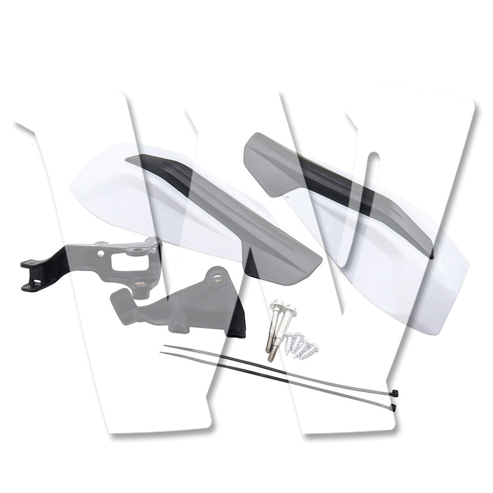 KTM 125/150/200/250/300/350/400/450/500 XC/XCF/XCW/SX/SXF/EXC/EXCF TPi 6D用 オフロードバイク ハンドガードプロテクター ホワイト バイク オートバイ パーツ 汎用