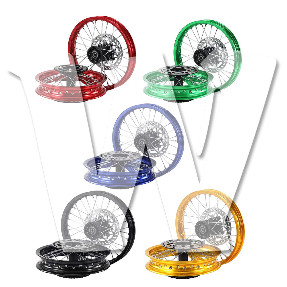 1.60 17インチ フロント リム 前輪 1.85 14インチ リア リム 後輪 ホイール 内径：15mm 32スポーク穴 1..