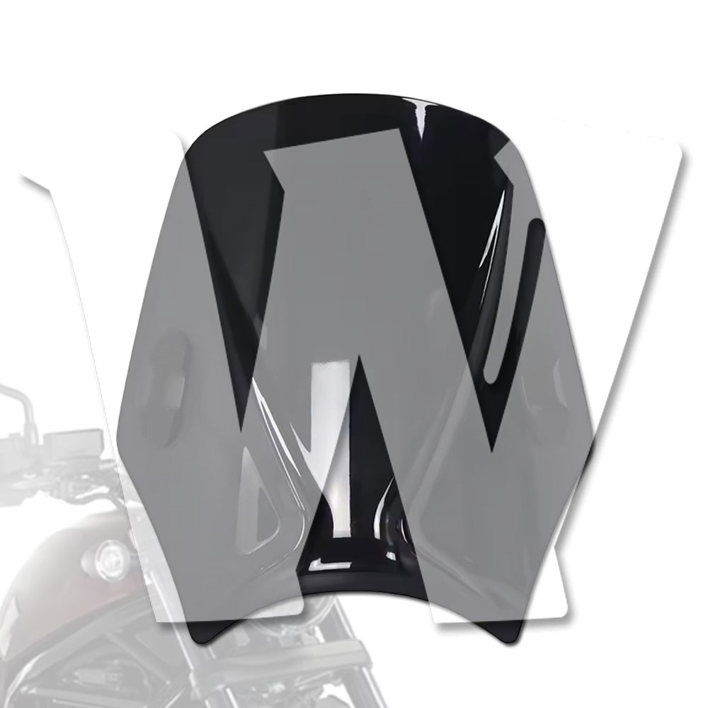 【ホンダ レブル CMX1100/500 専用】フロント ウインドシールド ディフレクター (2018-2025) 防風 プロテクター 車体保護 アクセサリー カスタムパーツ ブラック