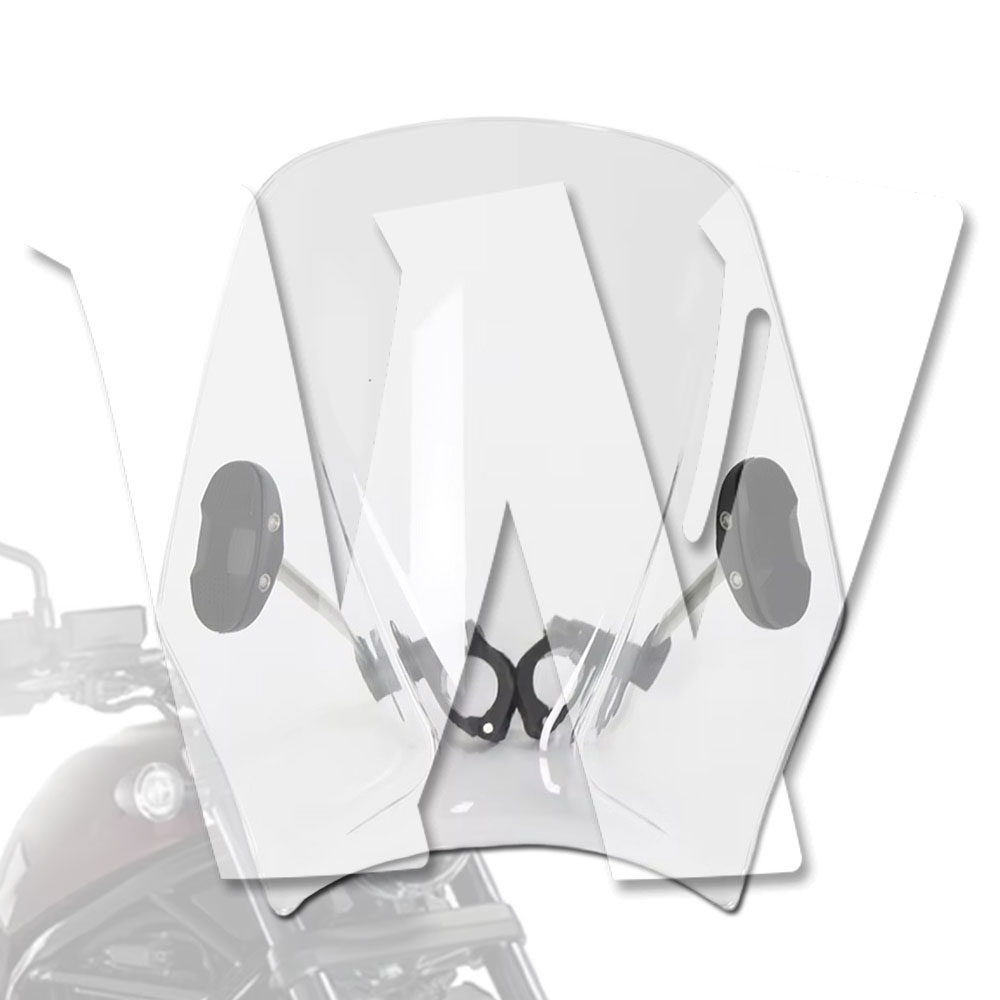 Rakuten - 【ホンダ レブル CMX1100/500 専用】フロント ウインドシールド ディフレクター (2018-2025) 防風 プロテクター 車体保護 アクセサリー カスタムパーツ 透明 クリア