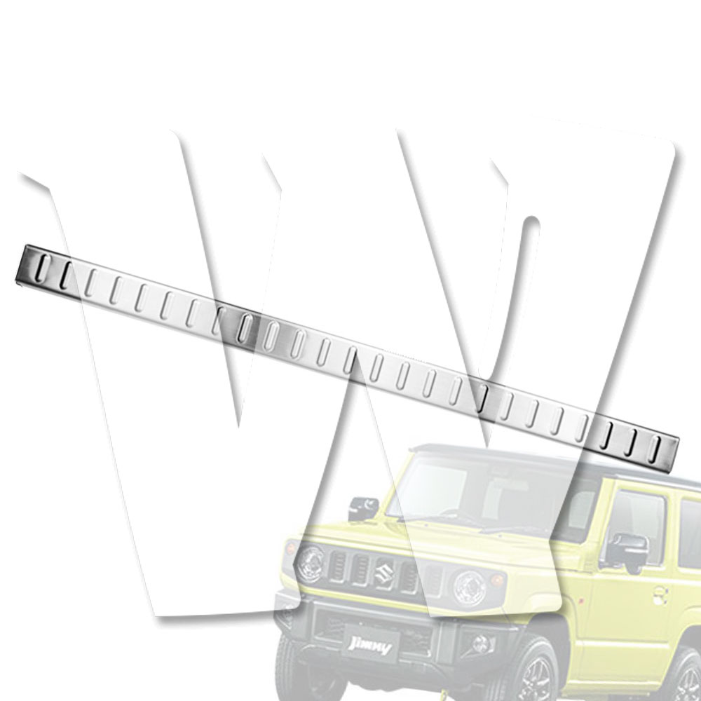 【ジムニー専用 3ドア】 JB64/JB74 3ドア 2018年-以降 リアトリムカバー テールゲート内側ガード 【シルバー】 キズ防止 ステンレス 内装保護 カスタム インテリア アクセサリー パーツ