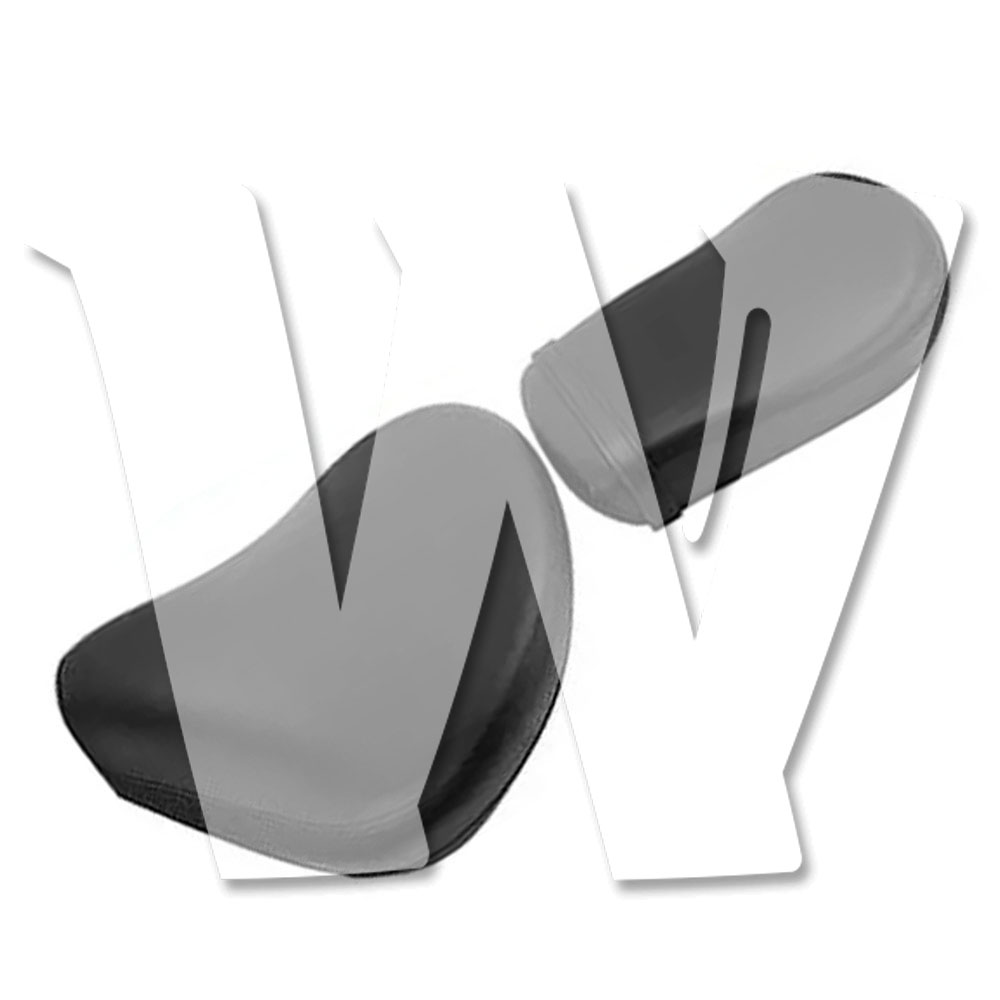 Rakuten - 【XVS1100/V-Star1100 シート】 ヤマハ XVS1100/V-Star1100 1998-2010年式モデル フロント リア シート PUレザー 交換用 汎用 カスタム パーツ 部品