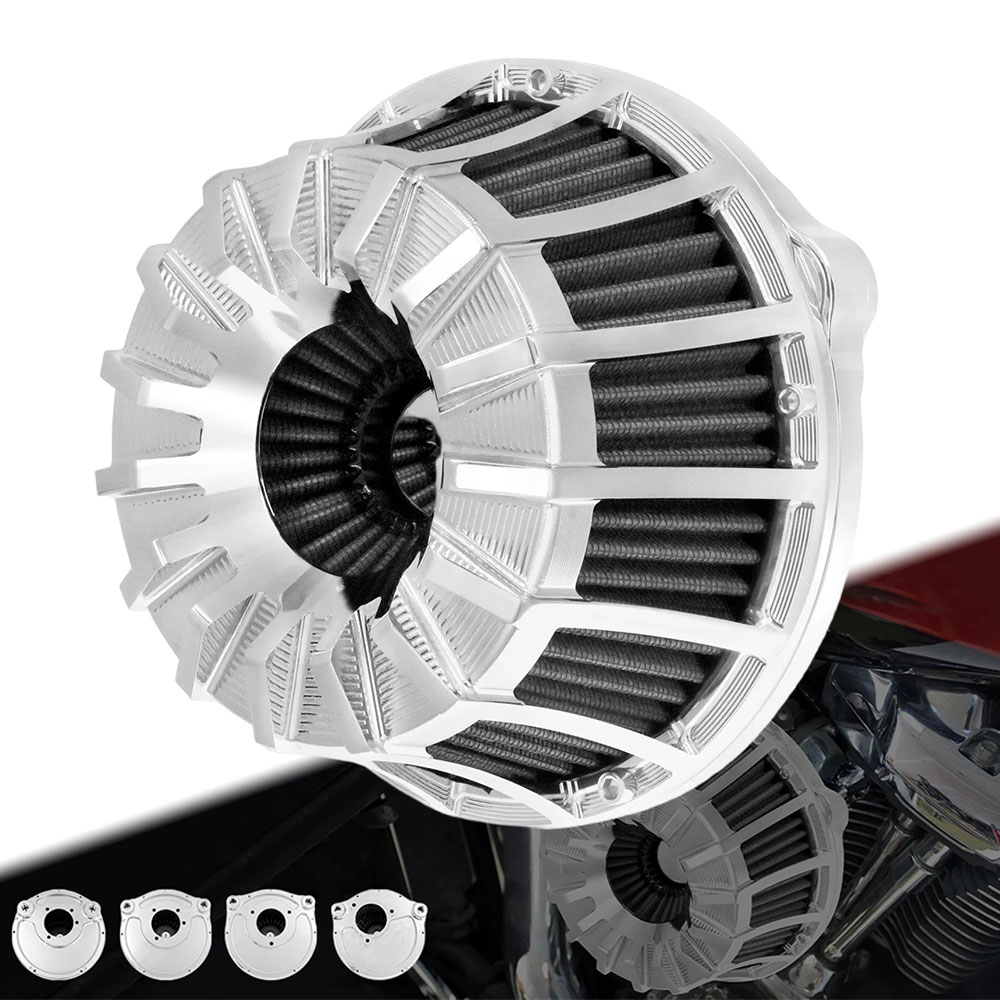 【ハーレー用】 エアクリーナー クリーナーキット エアフィルター CNC加工 高性能 スポーツスター/ツーリング/ソフテイル/ダイナ 対応 (Model A/B/C/D選択) 高性能 純正交換 アップグレード