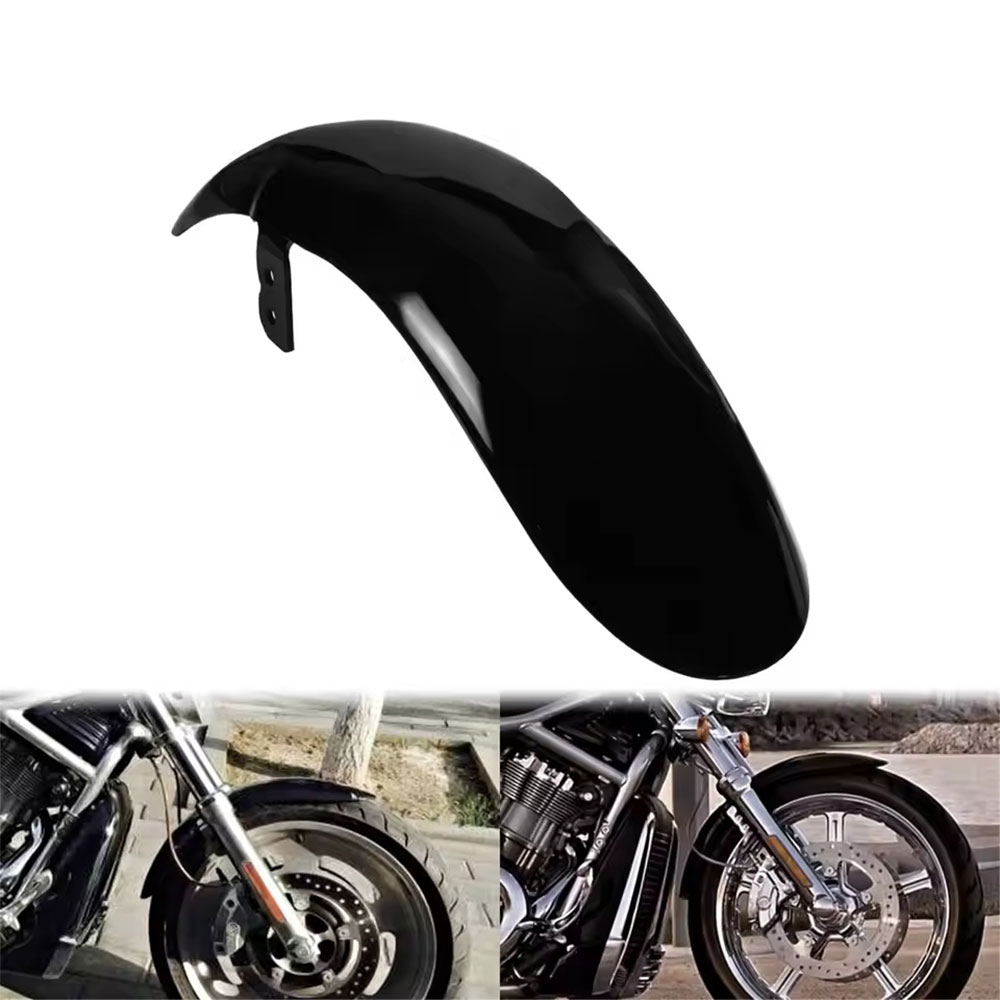 Rakuten - 【ハーレー V-ROD/NIGHT ROD対応】フロントフェンダー 前用 泥除け ABS樹脂製 グロスブラック VRSCAW 2003-2011年式 純正形状 交換用カスタムパーツ
