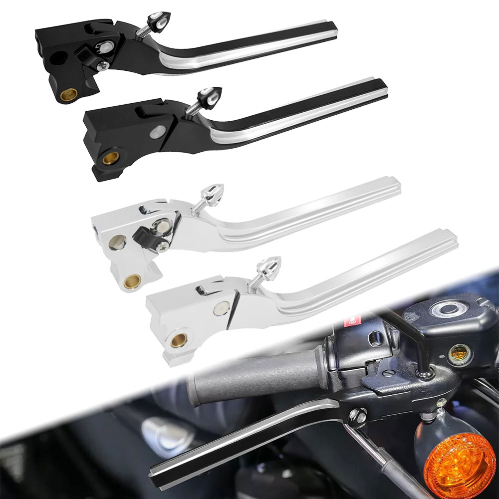 Rakuten - 【ハーレー用】 スポーツスター XL883 XL 1200 48 72用 調整式レバー CNCアルミ製 ブレーキレバー クラッチレバー ブラッククローム 2014-2022年モデル純正交換 ショート/ロング調整可能