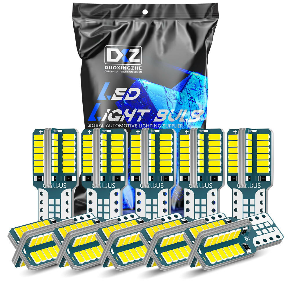 Rakuten - 【10個セット】T10 LEDバルブ W5W 9SMD 12V キャンバス対応 194 168 ルームランプ ナンバー灯 ポジションランプ 50000時間寿命