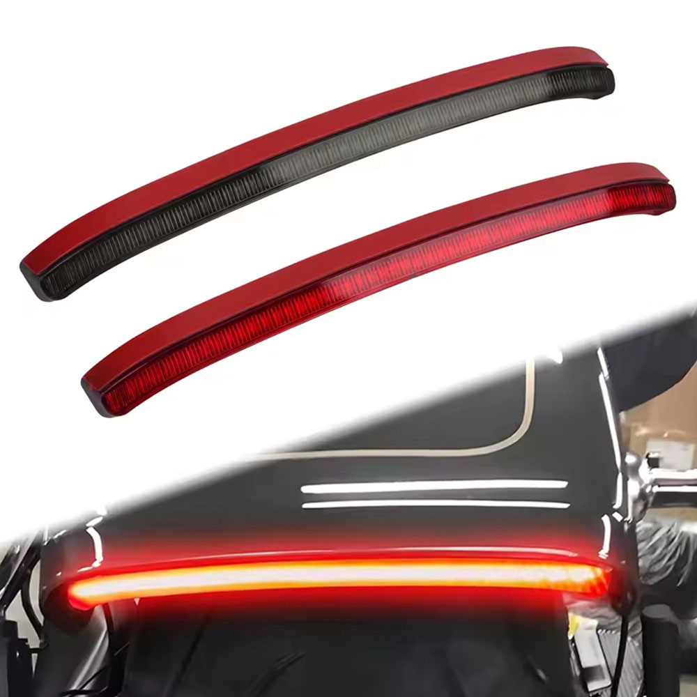 Rakuten - 【3機能一体】ハーレー ファットボーイ LEDリアフェンダーライト ウインカー・ブレーキ・ポジションランプ スモークレンズ/レッドレンズ 2018-2025年 FLFB/FLFBS対応