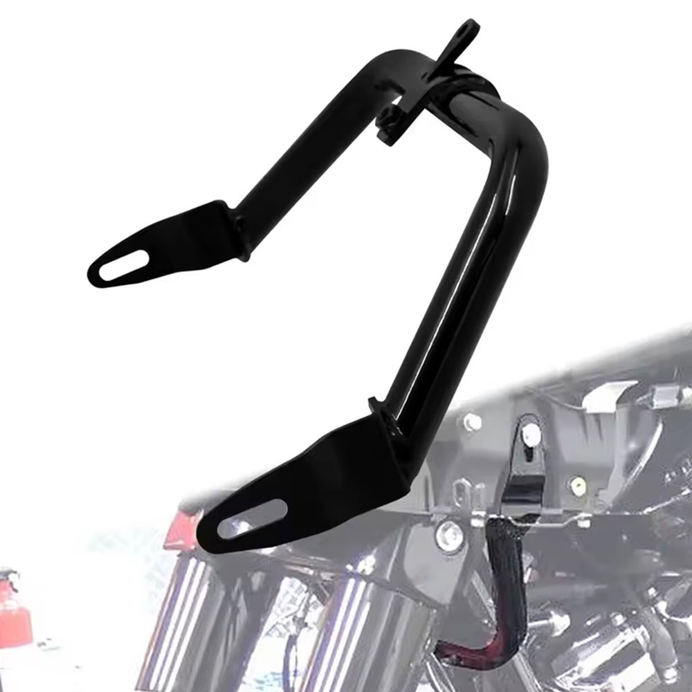 Rakuten - 【ハーレー用】ツーリング ロードグライド FLTRX / FLTRXS専用 2025年以降 チョップドエンジンガード ブラケット グロスブラック 鉄製 フェアリングサポート