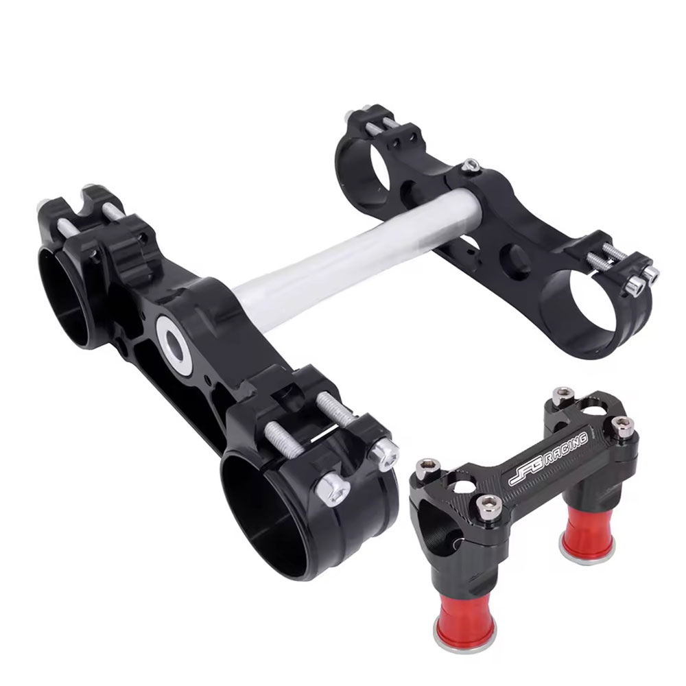 Rakuten - KTM・ハスクバーナ 用 トリプルクランプ ステアリングステム バーマウントセット SX/SXF/XCF/EXC 他 2013-2022年 22mmオフセット 7050アルミ ブラック