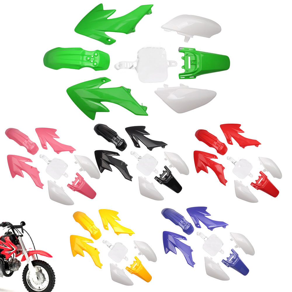 Rakuten - 【2021年モデル対応】CRF50 / XR50 ピットバイク トレイルバイク 専用 プラスチック フェアリング ボディキット マッドガード フルセット｜オフロード ダートバイク カスタムパーツ 補修 交換用
