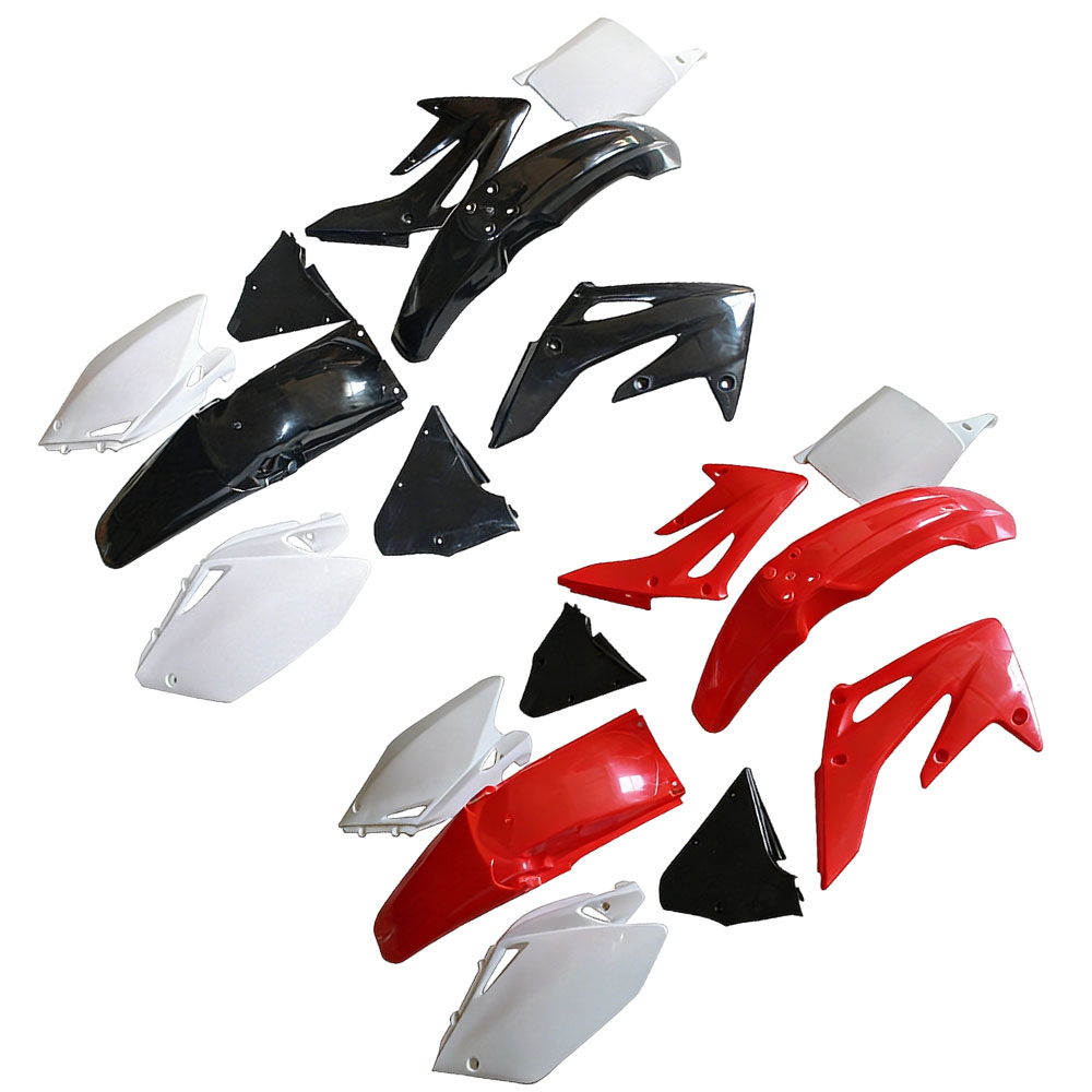Rakuten - 【2004-2010年対応】ホンダ CRF250 フルカバーセット 全車体プラスチック外装 フェンダー/ナンバー/ラジエーターカバー コンプリートセット