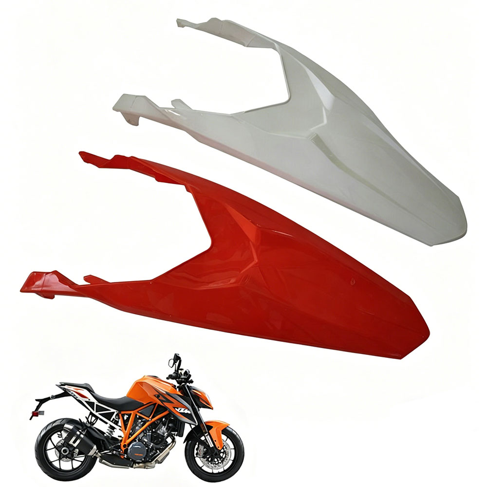 Rakuten - 【KTM 85 SX専用設計】リアフェンダー 交換用 補修パーツ 2003-2024年モデル対応 高耐久ポリプロピレン製 オレンジ/ホワイト オフロードバイク 純正交換タイプ リア泥除け ボディカバー