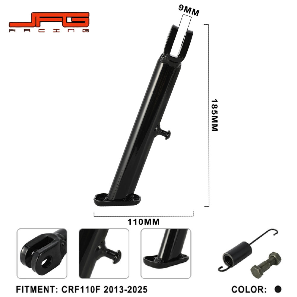 Rakuten - 【高品質】 CRF110F 2013-2025 用 鉄製 サイドスタンド 補修・交換パーツ オフロードバイク 耐荷重 安定 簡単取り付け S-02