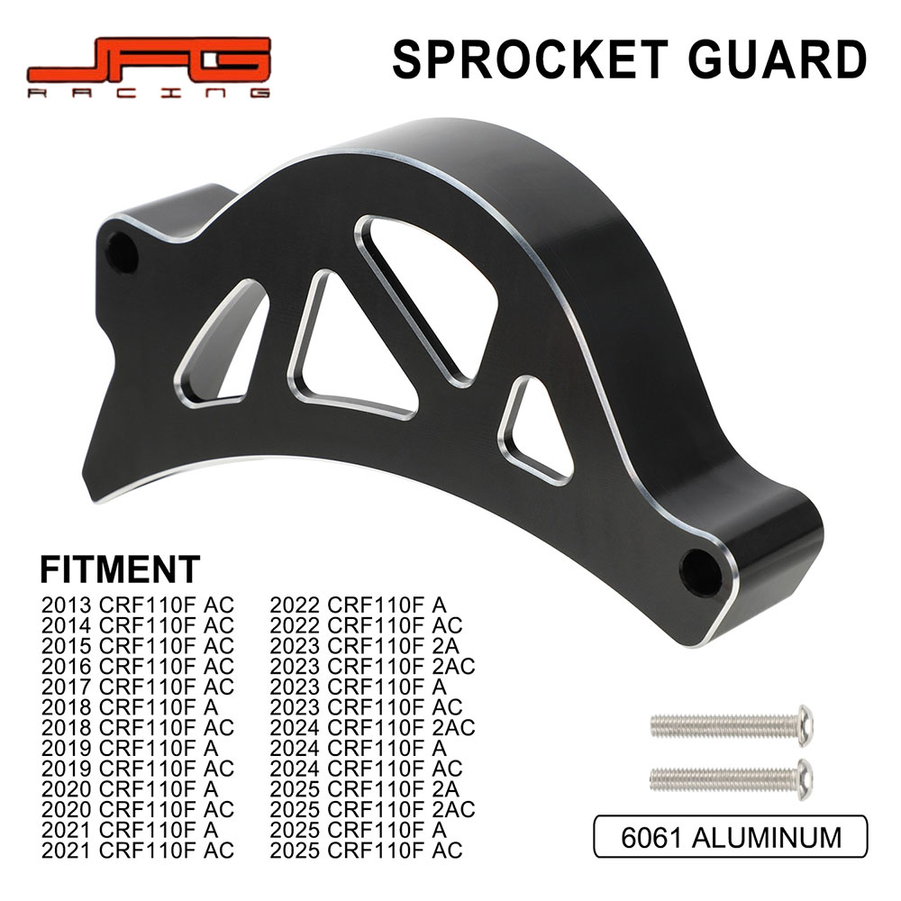 【CNC高品質】 スプロケットカバー（小歯保護） CRF110F AC / A / 2AC 対応 6061アルミ製 2013-2025 オフロードバイク 補修・カスタムパーツ カウンター