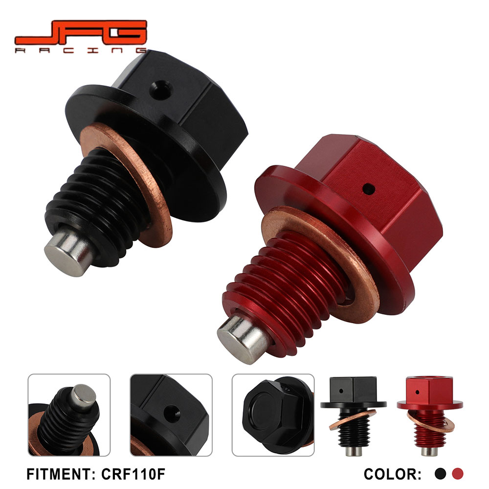 Rakuten - 【高耐久】CRF110F ドレンボルト CNC削り出し 6061アルミ 放油螺丝 レッド / ブラック 軽量 ドレスアップ