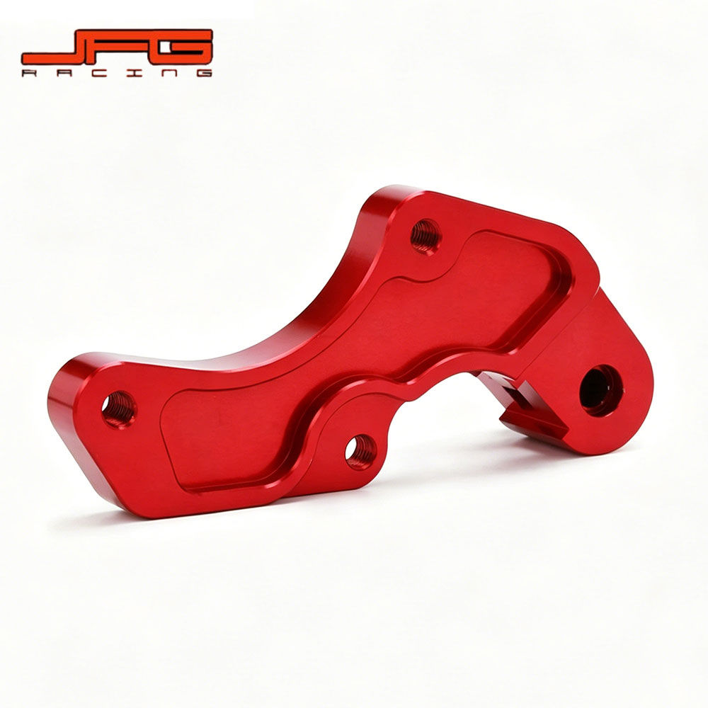 Rakuten - 【ホンダ 320mm ディスクブラケット】 キャリパーアダプター CR125/250・CRF250R/X・CRF450R/X 専用 6061-T6アルミ CNC削り出し レッド