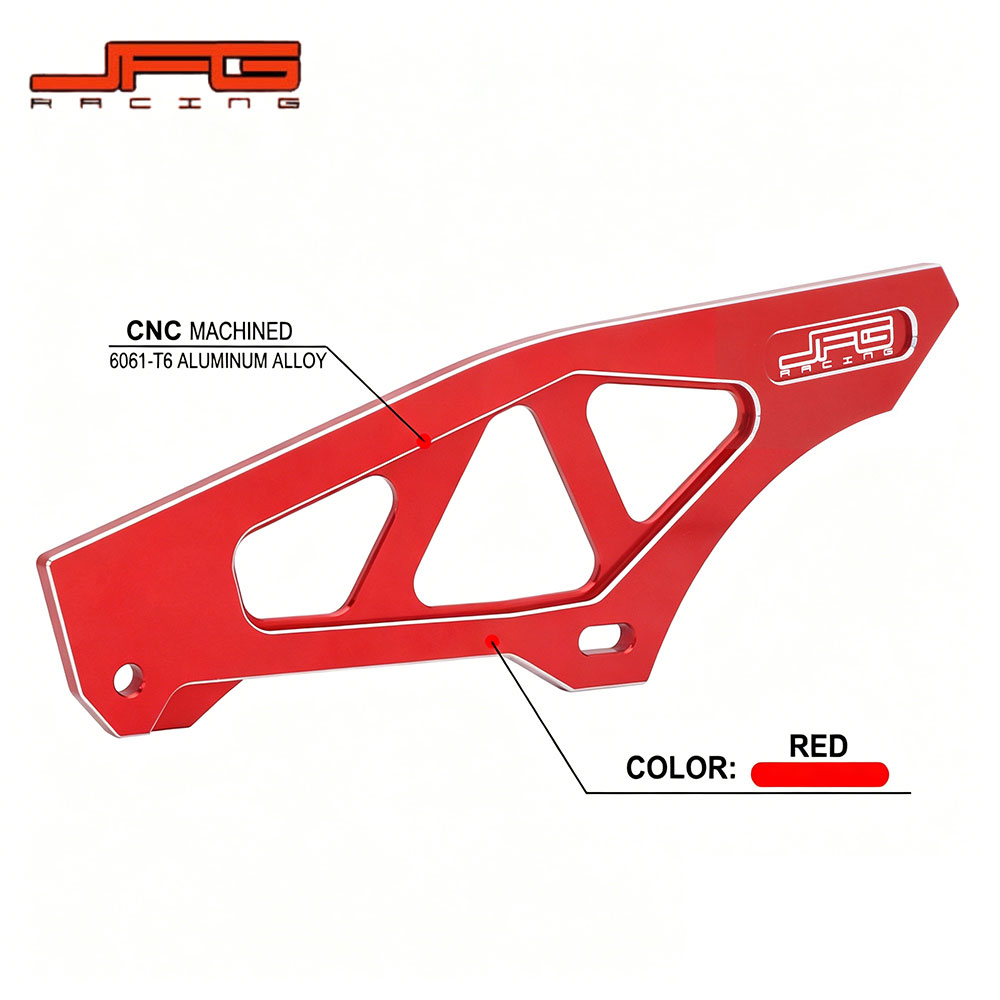 Rakuten - 【CNC 6061-T6アルミ】CRF250L/M 2012-2019 / XR250 1995-UP / CRM250R 専用 チェーンガード レッド 耐摩耗 ドレスアップ