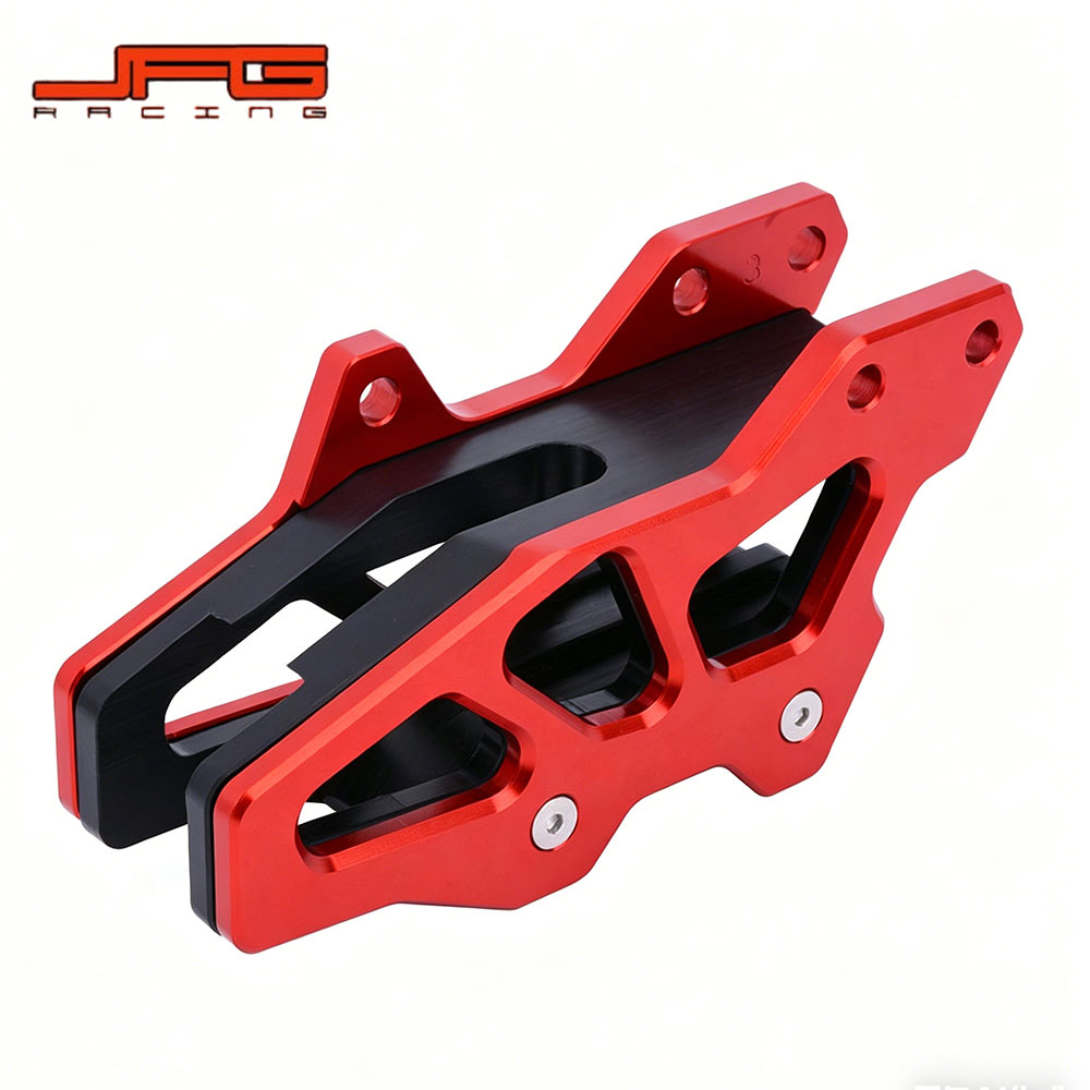Rakuten - 【高強度アルミ】 CRF250R 2007-2019 / CRF450R 2007-2019 / CRF450X 2008-2019 / CRF450L 2019 専用 チェーンガイド レッド 耐摩耗 ドレスアップ