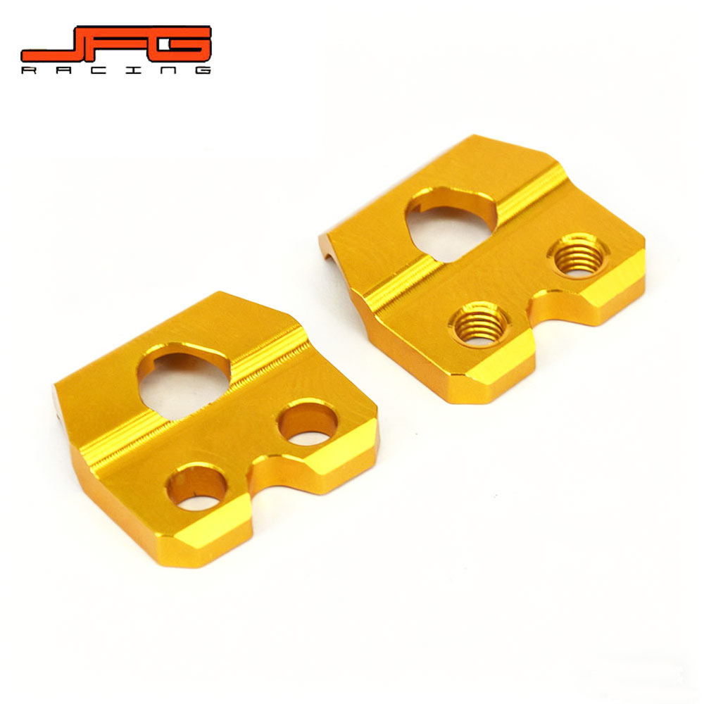 【CNCアルミ】 RMZ450 / DRZ400SM 用 ブレーキホースクランプ ラインクリップ ケーブル固定クリップ 軽量10g アルミ削り出し カスタムパーツ