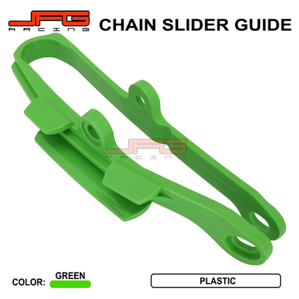 Rakuten - 【交換用】 スイングアームプロテクター チェーンスライダー KX250F(09-16) / KX450F(09-16) 専用設計 カワサキ オフロード 純正交換タイプ グリーン
