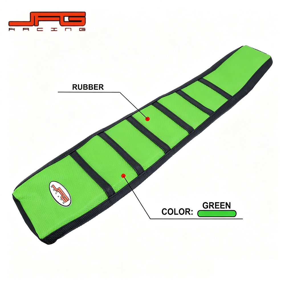 Rakuten - 【粒付き・防水】 カワサキ KX125 KX250 1999-2002 専用 シートカバー 撥水レザー グリップ性能向上 オフロード シート張替え パーツ