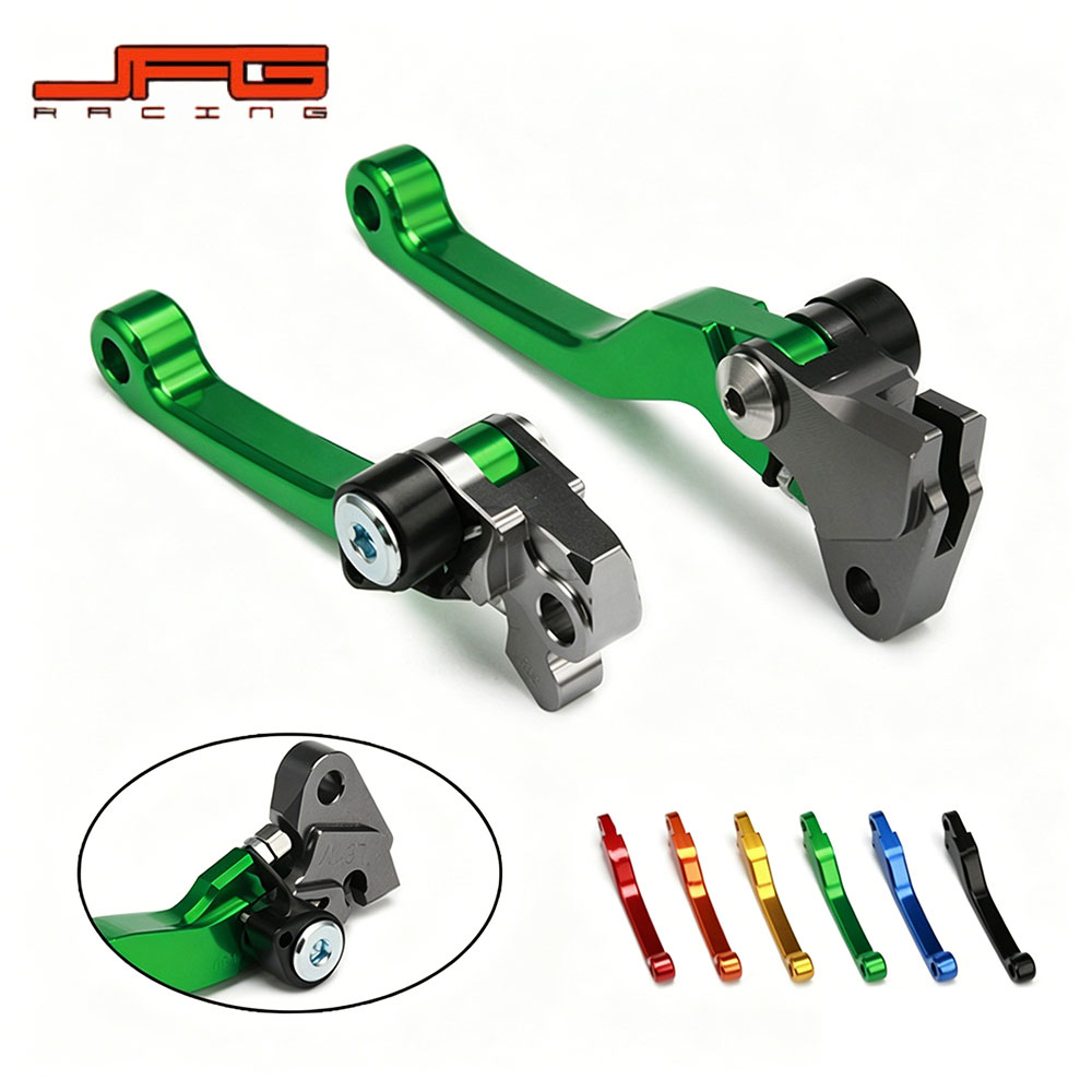 Rakuten - KX125/KX250/KX250F/KX450F/KDX200/220 用 クラッチ＆ブレーキレバー セット 左右 グリーン/ブルー/ブラック選択 CNCアルミ加工