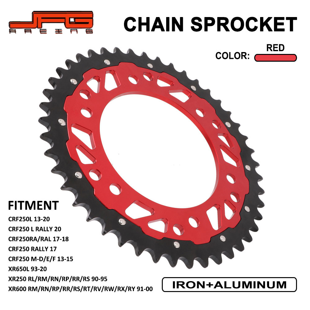 Rakuten - CRF250L／XR650L／XR250 対応 リアスプロケット JFG-HO-210 スチール＋アルミ 軽量608g CNC加工 オフロードバイク カスタムパーツ