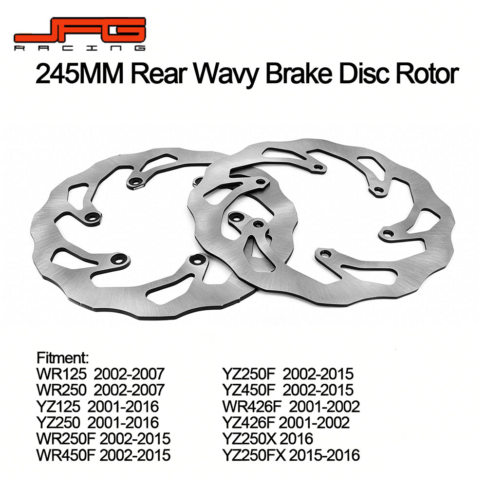 Rakuten - 【前後セット】ブレーキディスクローター ステンレス製 ヤマハ YZ/WRシリーズ 2001-2016年モデル対応 YZ125/250 YZ250F/450F WR250F/450F WR426F YZ426F 他 高耐久