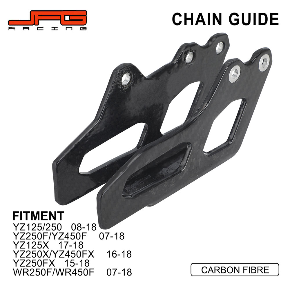 Rakuten - カーボン チェーンガイド 対応：ヤマハ YZ125/250（08-18）/ YZ250F/450F（07-18）/ YZ125X（17-18）/ YZ250X・450FX（16-18）/ YZ250FX（15-18）/ WR250F・450F（07-18） オフロード用 Funparts