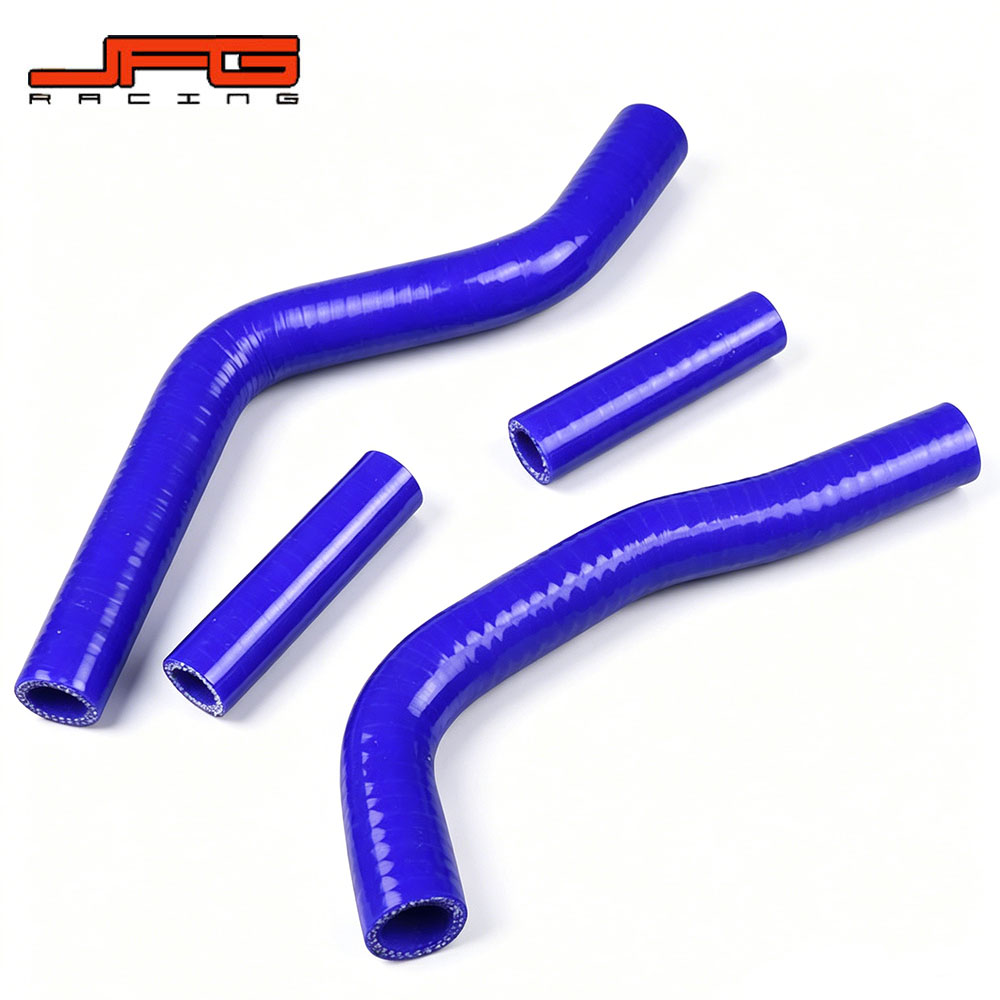 【高耐熱・耐久性】強化シリコンホース ラジエーターホース ヤマハ YZ125（2003-2008年）対応 ブルー オフロードパーツ