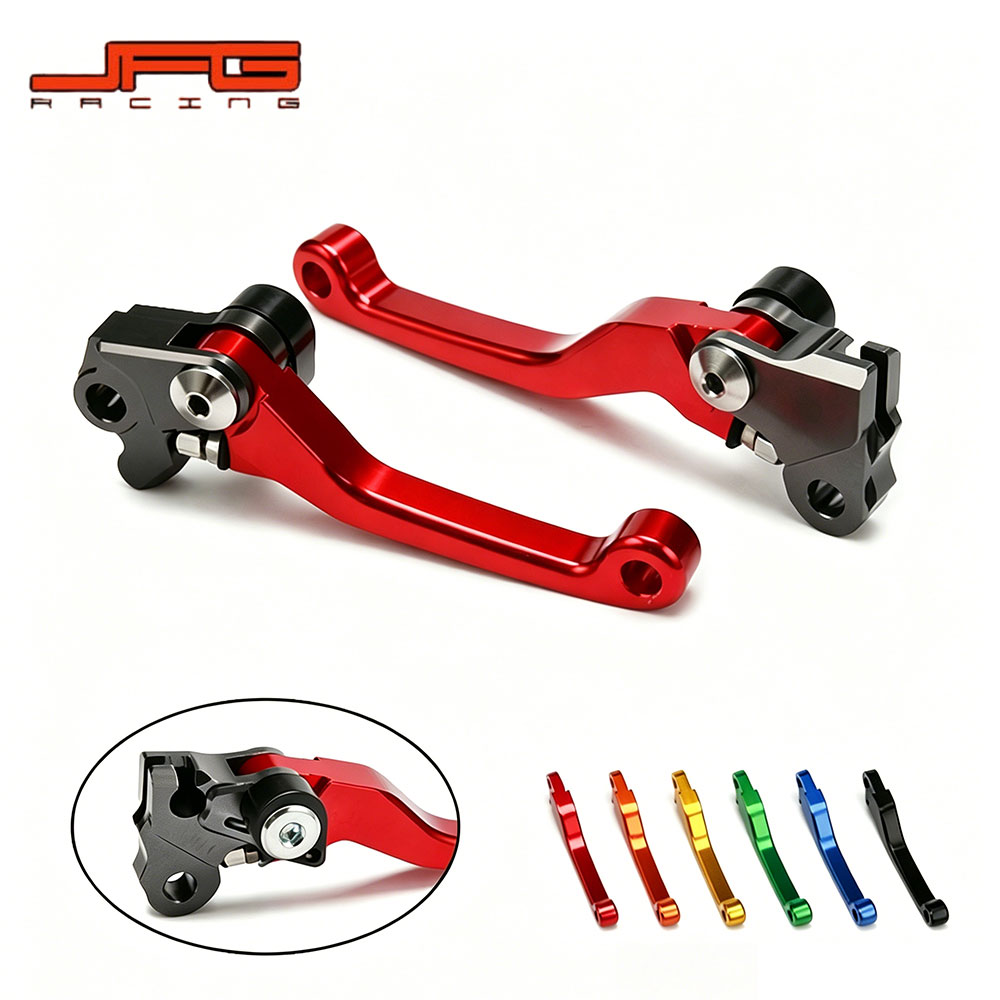 樂天商城 - Honda CRF230F カスタムレバーセット L03K/R06M CNCアルミ製 ブレーキ＋クラッチ 2本セット 03-17 軽量260g レッド/ブラック バイクドレスアップ