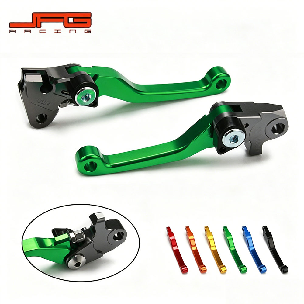 樂天商城 - 【KX250F/450F 専用】アルミ削り出しレバーセット 2013-2017 グリーン CNC 軽量260g オフロード