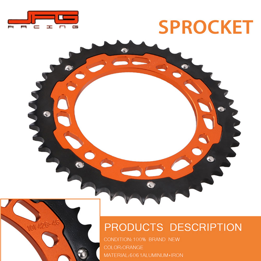 Rakuten - 【高耐久CNC】J-101 リアスプロケット 49T 428 KTM 85SX/105SX/85TC/105XC 2004-2021 アルミ+鉄