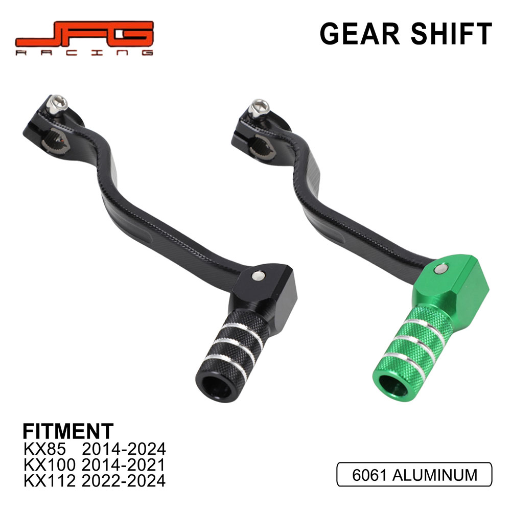 Rakuten - 【KX85/KX100/KX112用】J-04 シフトレバー アルミ6061 CNC 2014-2024 純正交換 ボルトオン ブラック/グリーン