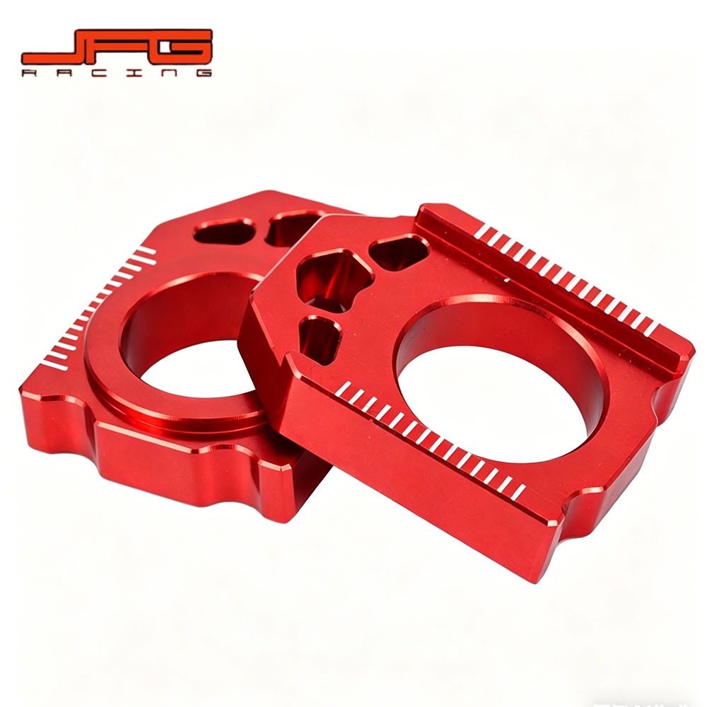 【チェーン調整もこれ一本】Honda CR125R/250R CRF250R/X CRF450R/X/RX対応 リフトスタンド兼チェーン調整器 CNCアルミ削り出し レッド