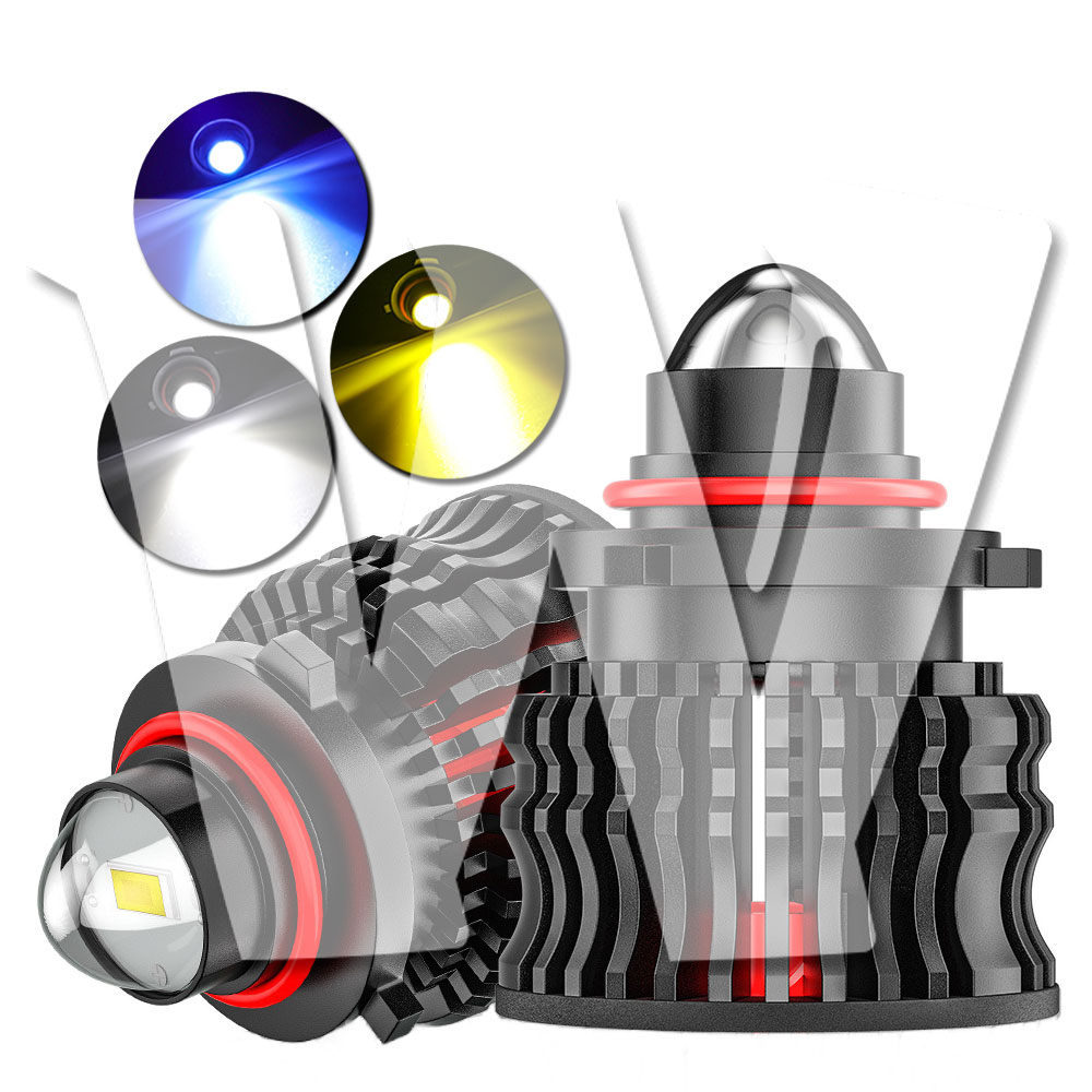 Rakuten - カラー選択!! 2024年新発売!! HB3 60W 12000LM 新車検対応 純正HIDをLED化 CSPチップ搭載 プロジェクターレンズ LED ヘッドライト フォグランプ バルブ バーナー ノイズ キャンセラー内蔵 高輝度 無極性 高品質 IP68 1年保証!!