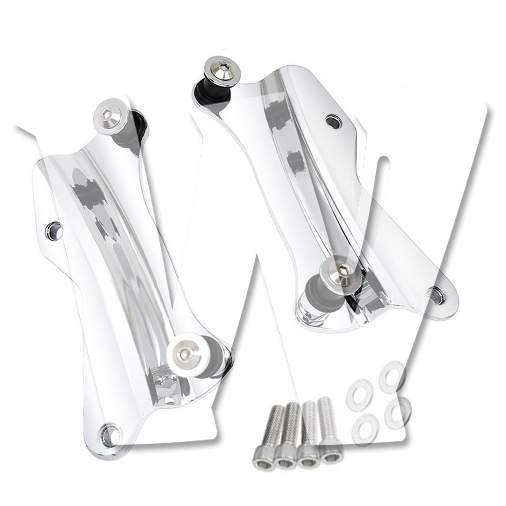 4ポイント ドッキング ハードウェア キット ハーレー ダビッドソン ツーリング エレクトラ ストリートグライド ロードキング FLHR FLHX FLHXS FLHXSE FLTRX FLTRXS..など 2014-2024年式 クローム シルバー 左右セット ステンレス製 パーツ カスタム アクセサリー