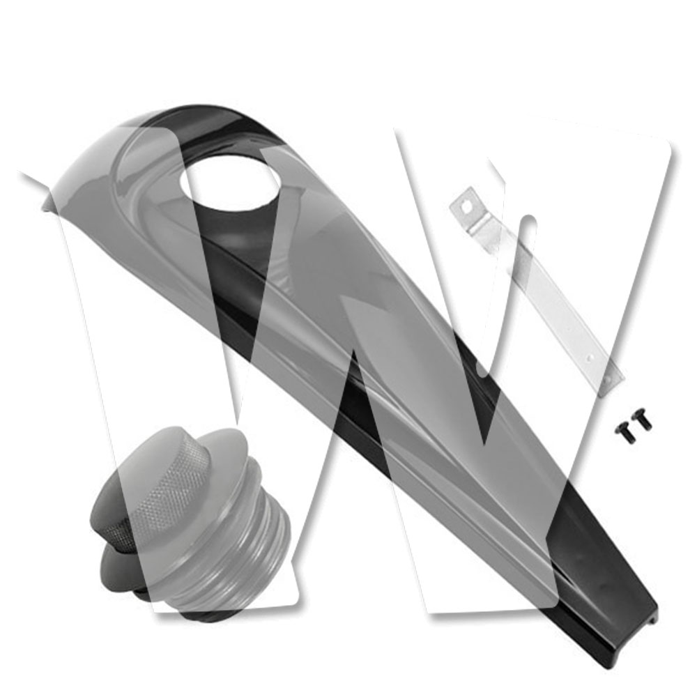 ハーレー ダビッドソン ツーリング エレクトラグライド ロードグライド FLTRX FLTR FLHX FLHXS 2008-2023年式モデル ガソリンタンク用 タンクキャップ ポップアップガスキャップ ダッシュ燃料コンソールカバー 光沢黒 ブラック オートバイ カスタム アクセサリー パーツ