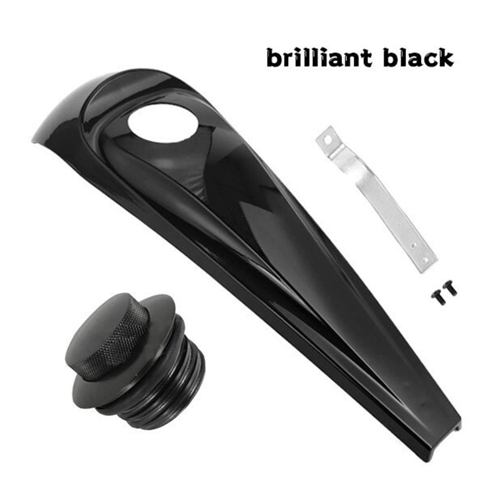 ハーレー ダビッドソン ツーリング エレクトラグライド ロードグライド FLTRX FLTR FLHX FLHXS 2008-2023年式モデル ガソリンタンク用 タンクキャップ ポップアップガスキャップ ダッシュ燃料コンソールカバー 光沢黒 ブラック オートバイ カスタム アクセサリー パーツ