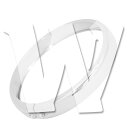 5.75インチ LED ヘッドライト ヘッドランプ トリムリング ライト ランプ カバー プロテクター クロームメッキ シルバー オートバイ バイク ハーレー ...