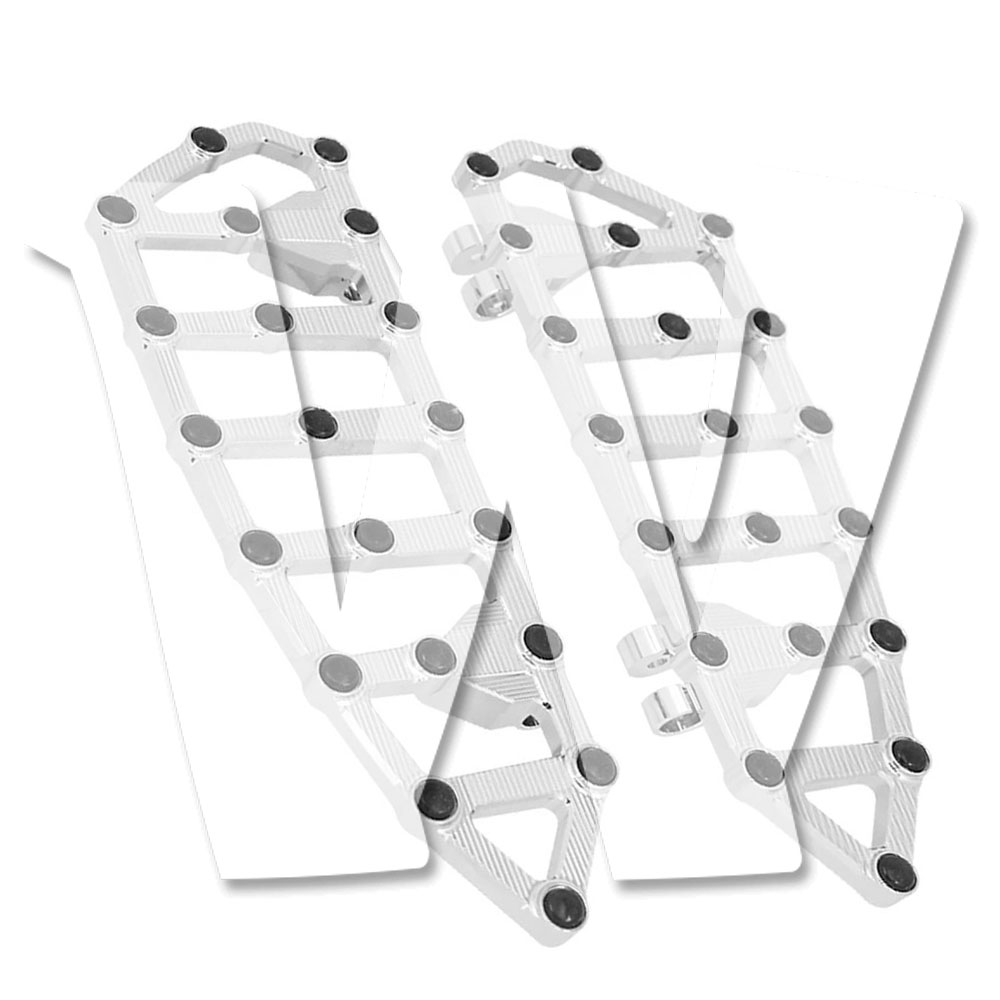 Rakuten - 【ハーレー用】 ソフテイルFL系(1986-2017) / ツーリングFLHR系(1986年以降) 対応 フットボード フットペグ ブラケット アルミ合金 クローム 純正風 交換用カスタムパーツ