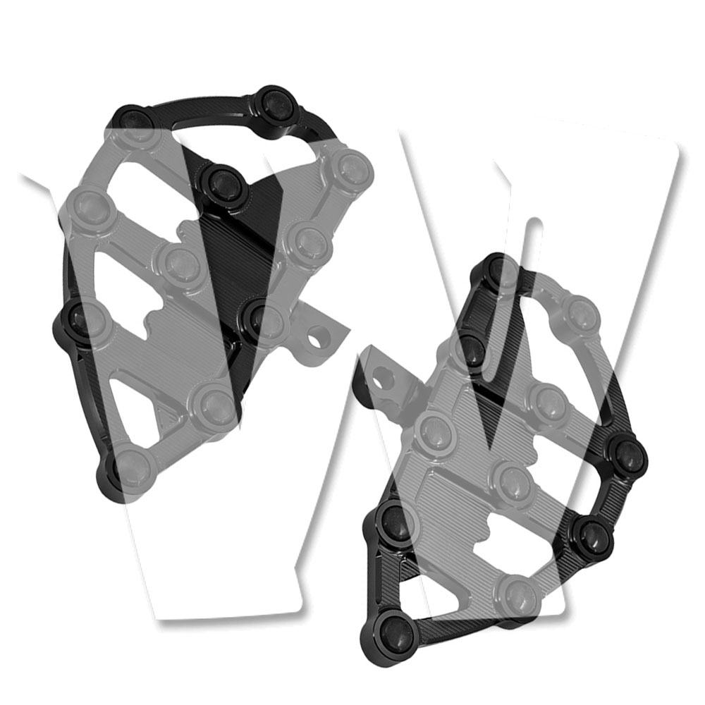 【ハーレー用】 リアフットペグ マウントキット アルミCNC ブラック スポーツスターXL/ツーリング/ソフテイル/ダイナ 対応 フットボード 交換用 カスタムパーツ