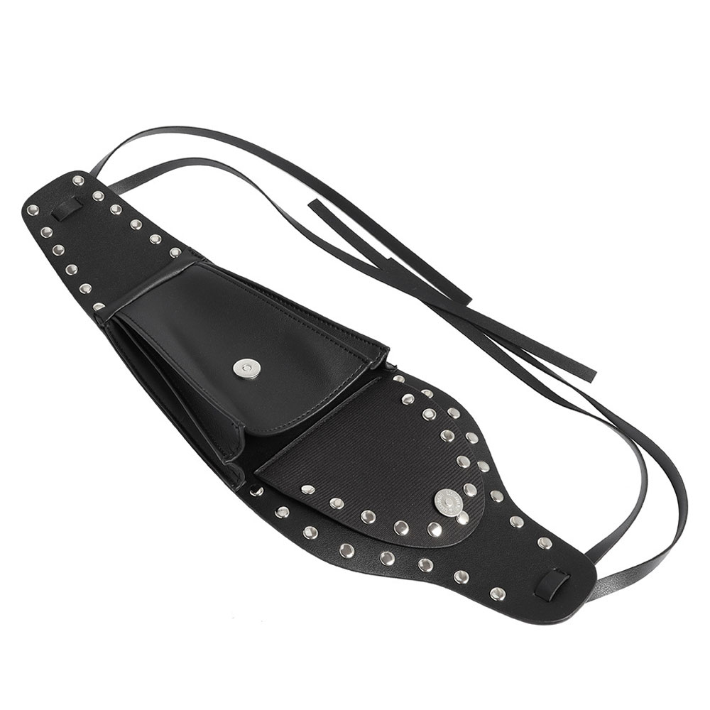 ハーレー ダビッドソ スポーツスター アイアン XL 883 1200 X48 72 燃料ガスタンクバッグパッドカバー タンクカバー バッグ ブラック 小物入れ パケット 汎用 カスタム パーツ アクセサリー