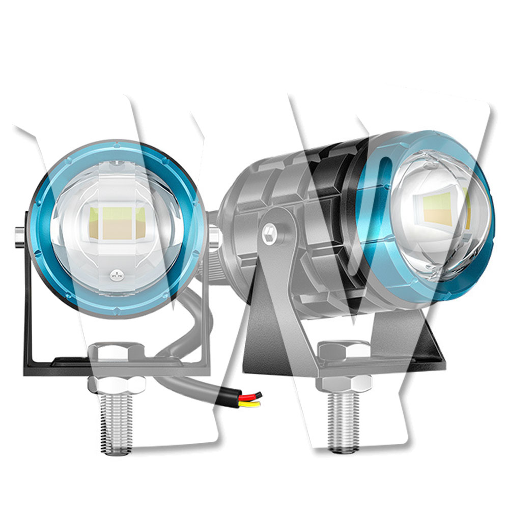 2モードタイプ 32W LED フォグランプ ワークライト 作業灯 ホワイト/イエロー ハイ・ロー切替 12V/24V兼用 防水 防塵 防振 オートバイ オートバイ BMW バイク ハーレー スズキ ホンダ カワサキ ヤマハ..など 2個 汎用