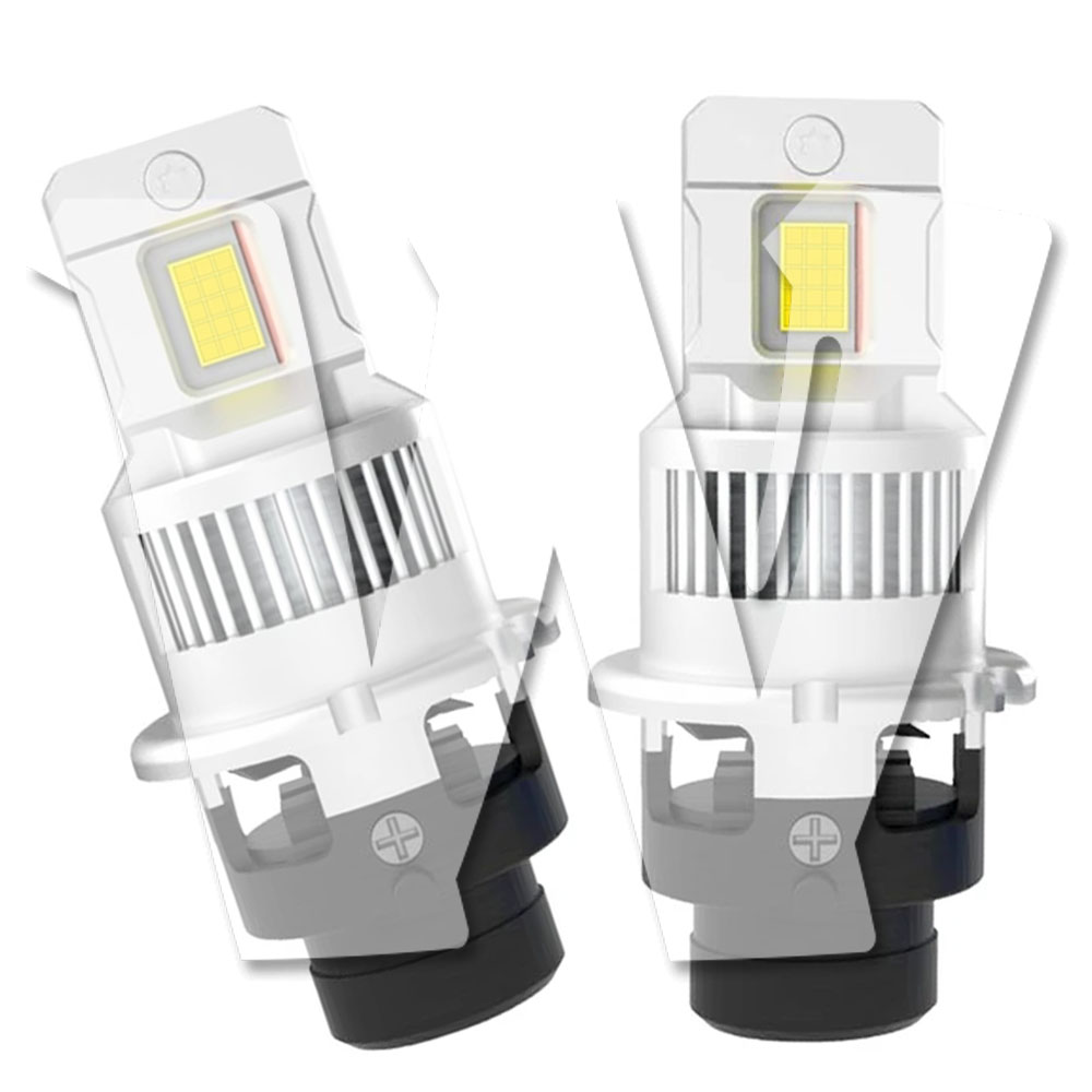 Rakuten - 純正HIDと同様サイズ D2S D2R LED ヘッドライト 爆光 D2R LED 配線レス　ポン付け 16000lm 35W*2 DC12V 6500K 暗区なし ファン付き 加工不要 キャンセラー内蔵 純正交換