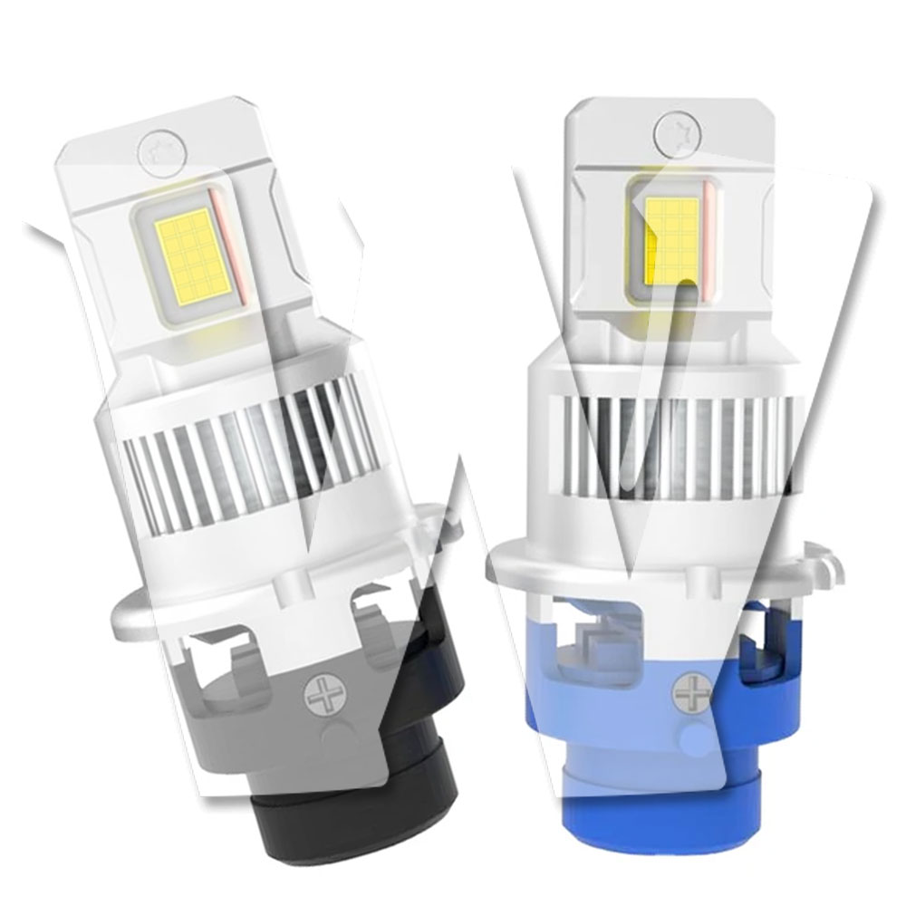 Rakuten - 純正HIDと同様サイズ D2S D2R D4S D4R LED ヘッドライト 爆光 D2R D4R LED 配線レス　ポン付け 16000lm 35W*2 DC12V 6500K 暗区なし ファン付き 加工不要 キャンセラー内蔵 純正交換