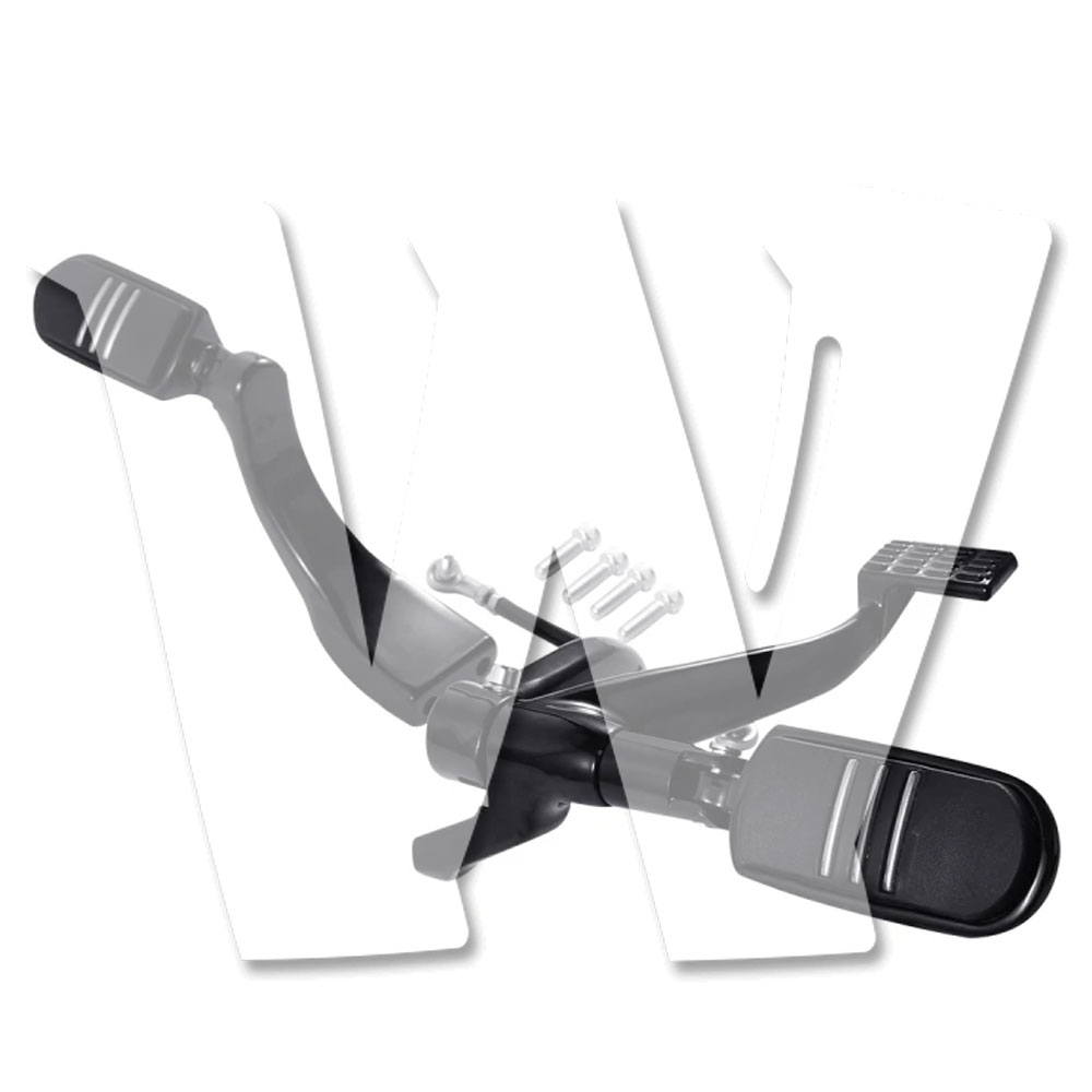 Rakuten - 【ハーレー用】 スポーツスター XL883/XL1200 用 フォワードコントロールキット フットペグボード ブラック 2014-2023年式 対応 アイアン883/1200C含む 足位置変更 カスタムパーツ バイクアクセサリー