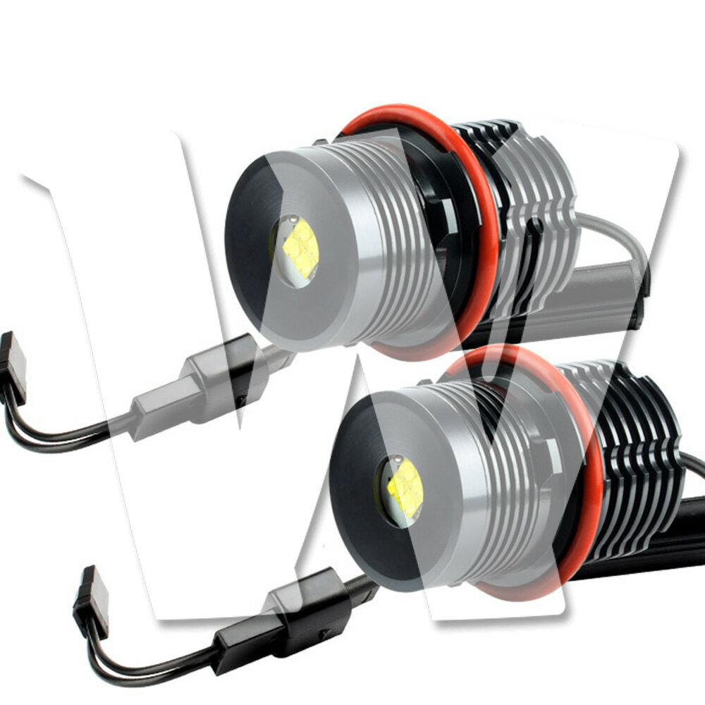 BMW 40W イカリング エンジェルアイ ホワイト 1200LM CREEチップ搭載 E87 E39 E60 E61 E63 E64 E65 E66..