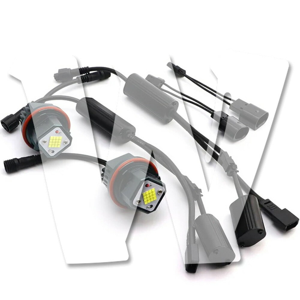 BMW 160W イカリング エンジェルアイ ホワイト 1600LM CREEチップ搭載 E87 E39 E60 E61 E63 E64 E65 E6..